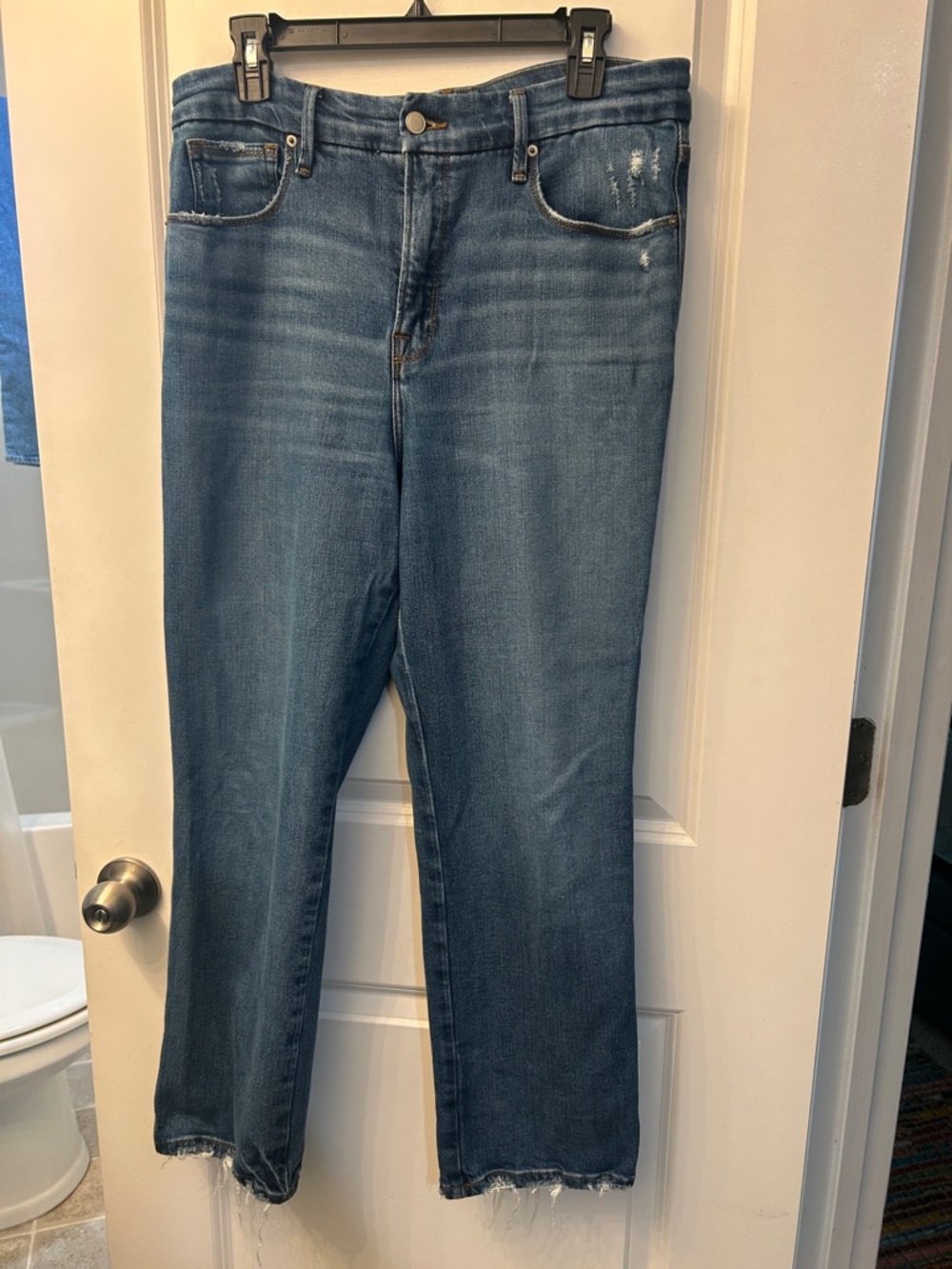 Good American straight ankle denim, size 12/31